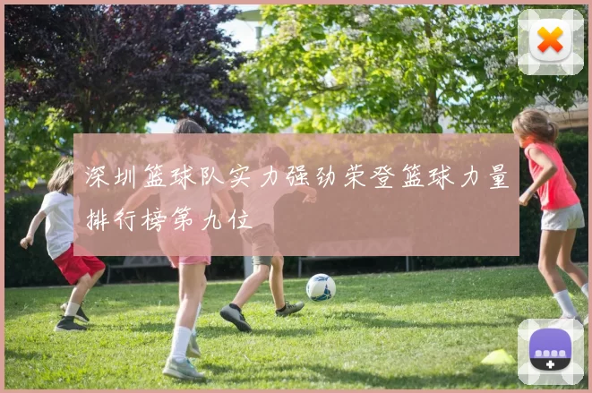深圳篮球队实力强劲荣登篮球力量排行榜第九位